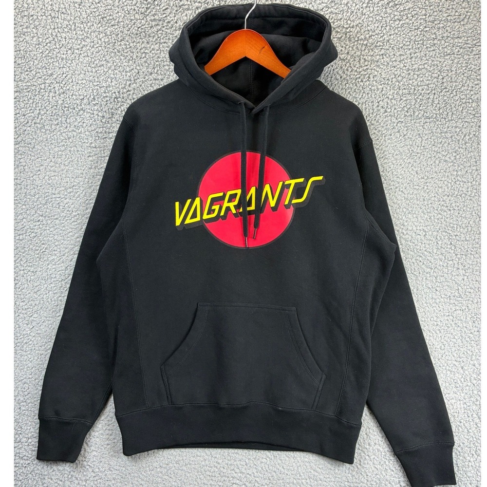 Independent Trading Co Vagrants Graphic Hoodie Mens S Black Streetwear Cozy Fall